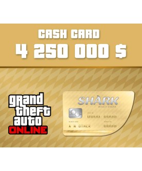 Grand Theft Auto Online - $4,250,000 The Whale Shark Cash Card PC Activation Code Rockstar Games Key GLOBAL